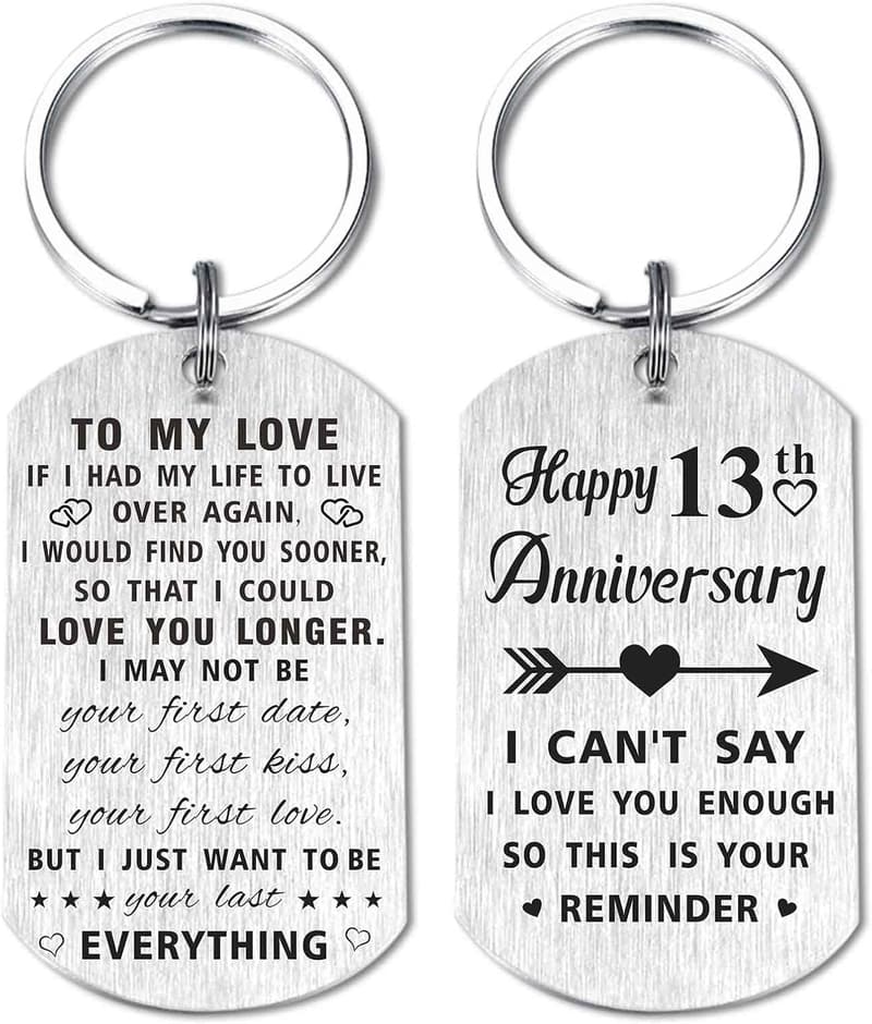 Happy Anniversary Keychain Gift for Couples