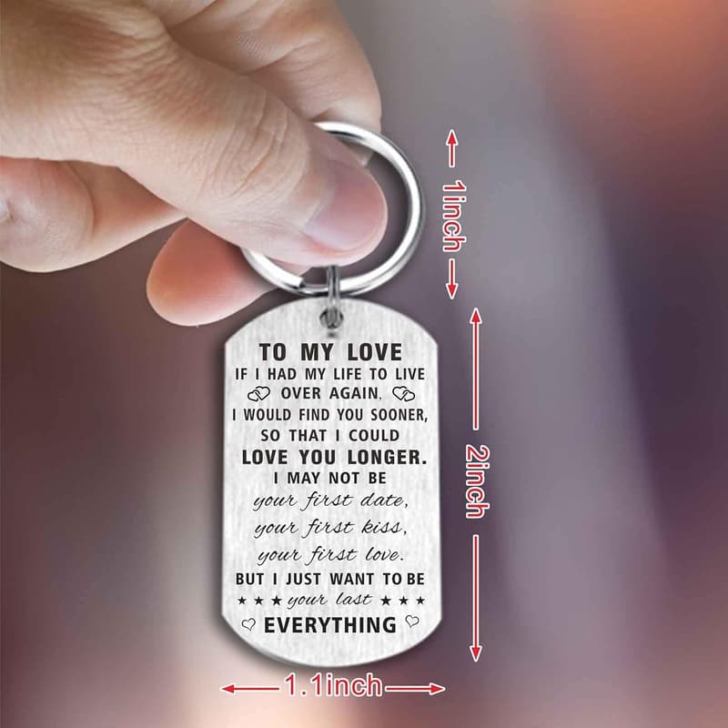 Happy Anniversary Keychain Gift for Couples