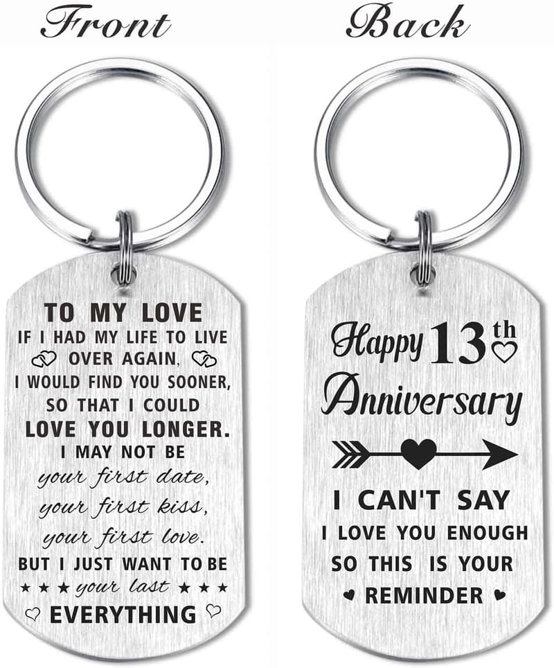 Happy Anniversary Keychain Gift for Couples
