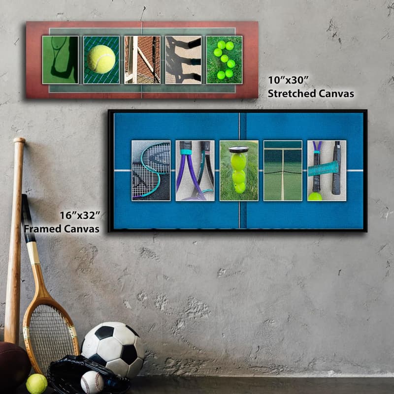 Personalized Tennis Wall Art Decor for Players & Coaches