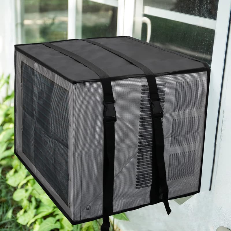 Outdoor Black Mesh Air Conditioner Cover for Window Units