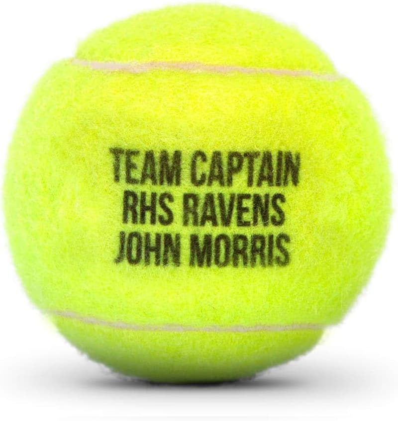 Custom Printed Tennis Ball | Personalized Sports Gift