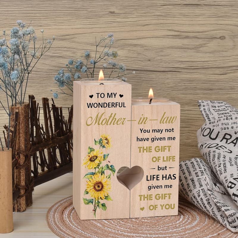 Mother-in-Law Candlestick Gift for Special Occasions
