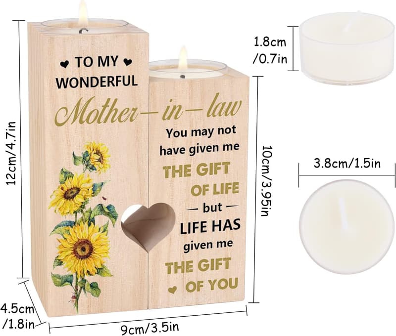 Mother-in-Law Candlestick Gift for Special Occasions
