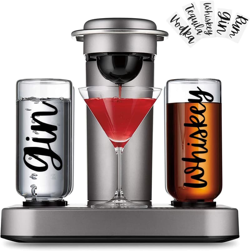 Black Vinyl Label Stickers for Bartesian Cocktail Machine