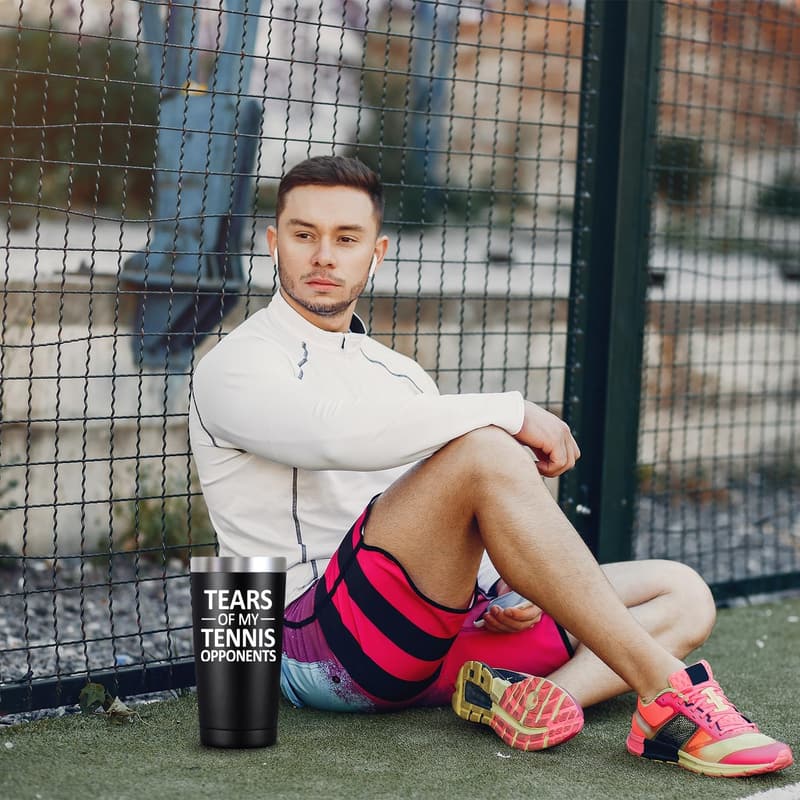 Tennis Gifts - 20oz Tumbler Cup for Sports Lovers