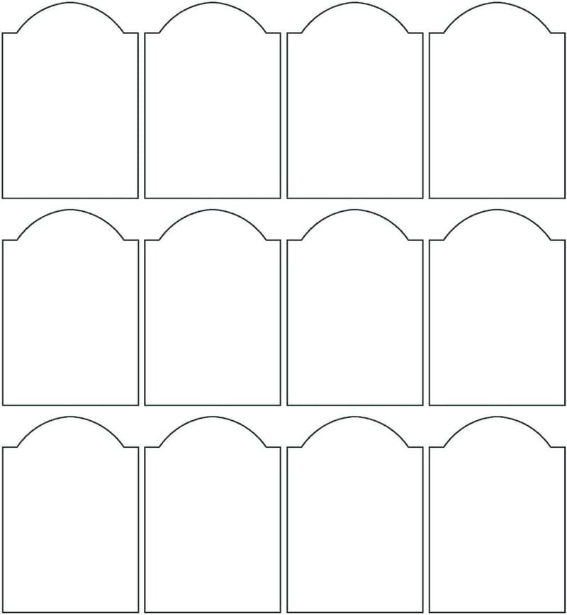 120 Blank Decorative Hot Sauce Labels for 5oz Bottles