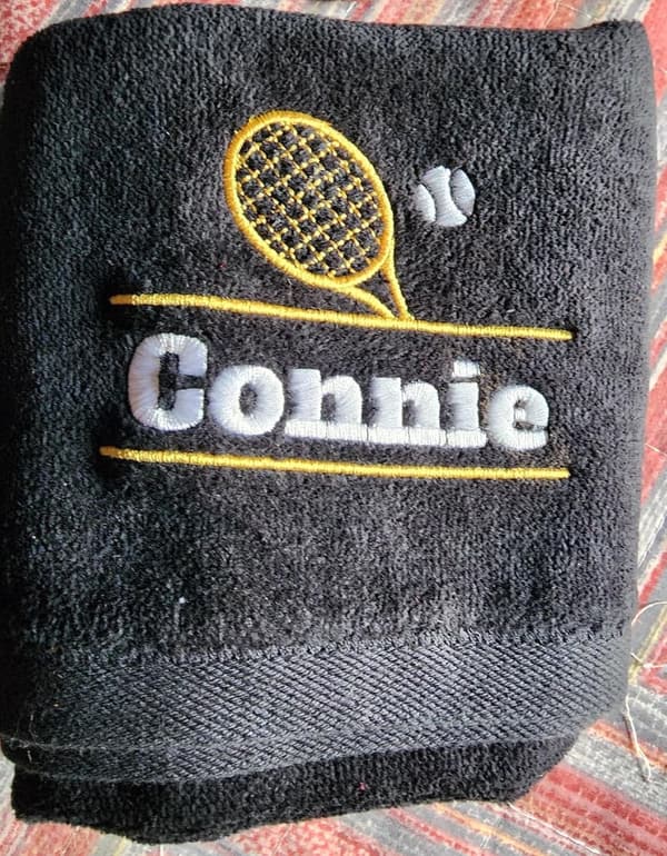 Custom Embroidered Tennis Towel - 16