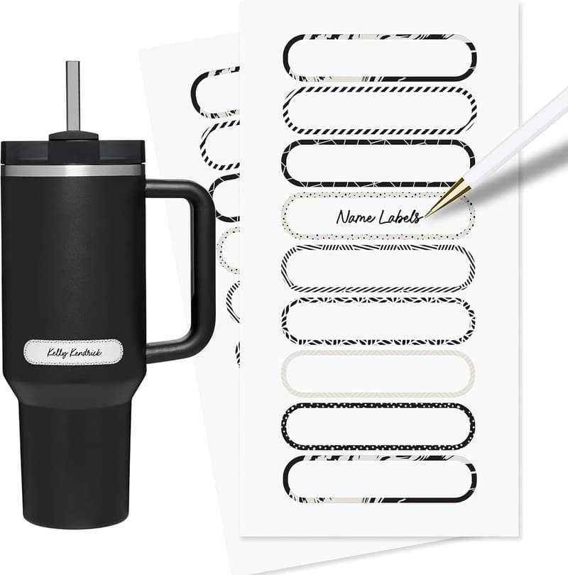 Custom Waterproof Labels for Bottles - 72 BPA-Free Stickers