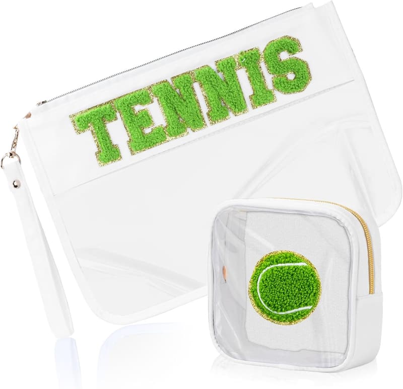 Tennis Gifts: 2 Pcs Waterproof Makeup Bag Set for Women