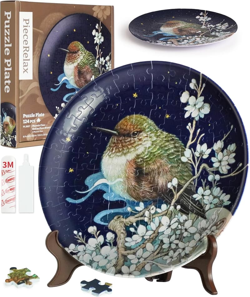 Phoenix Chan 3D Puzzle Plate - 124 Pieces Home Décor