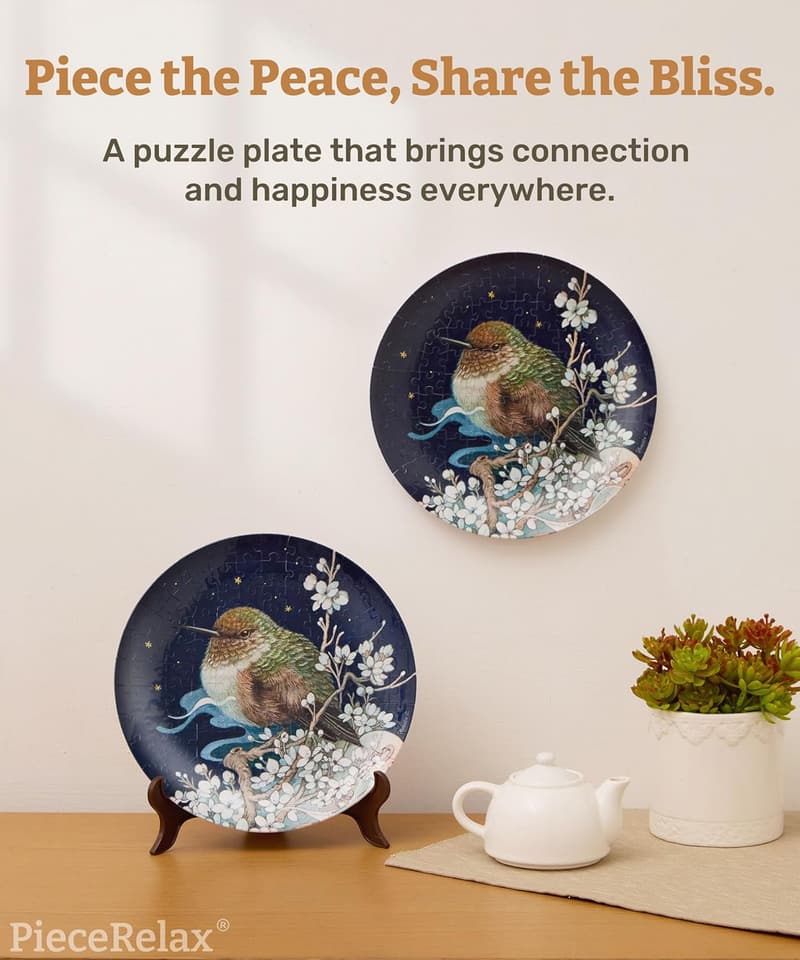 Phoenix Chan 3D Puzzle Plate - 124 Pieces Home Décor