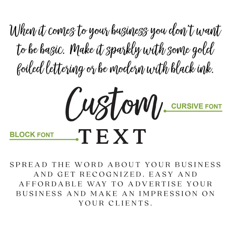 Personalized Clear Label Stickers with Gold Foil - Custom Sizes