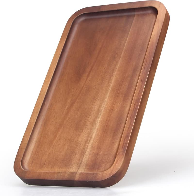 Acacia Wood Charcuterie Platter - Rectangle Serving Tray