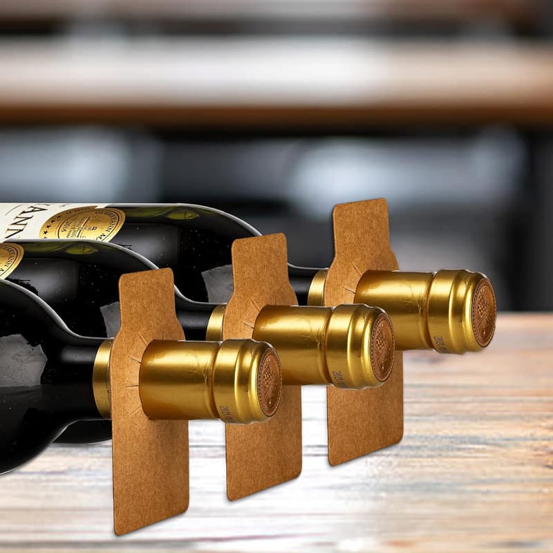 Custom Kraft Wine Tags - 500 PCS Double-Sided Labels