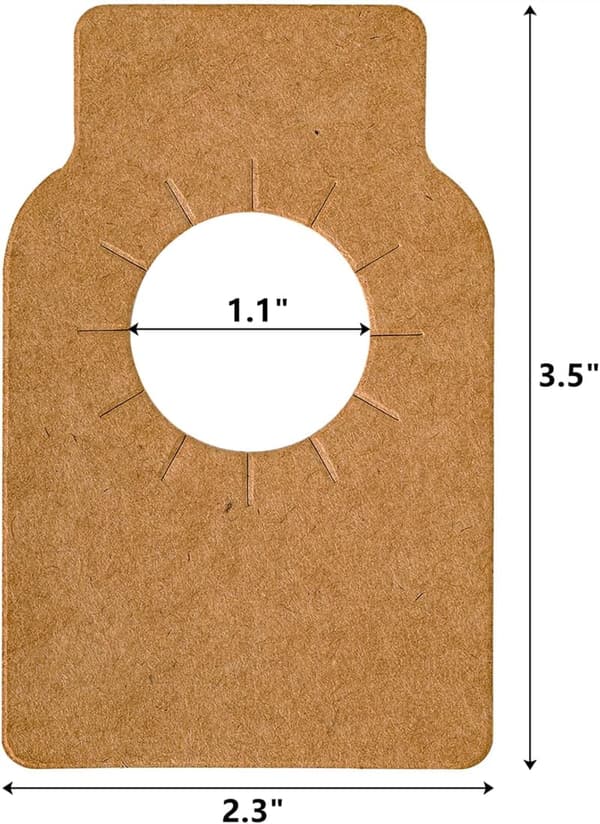 Custom Kraft Wine Tags - 500 PCS Double-Sided Labels
