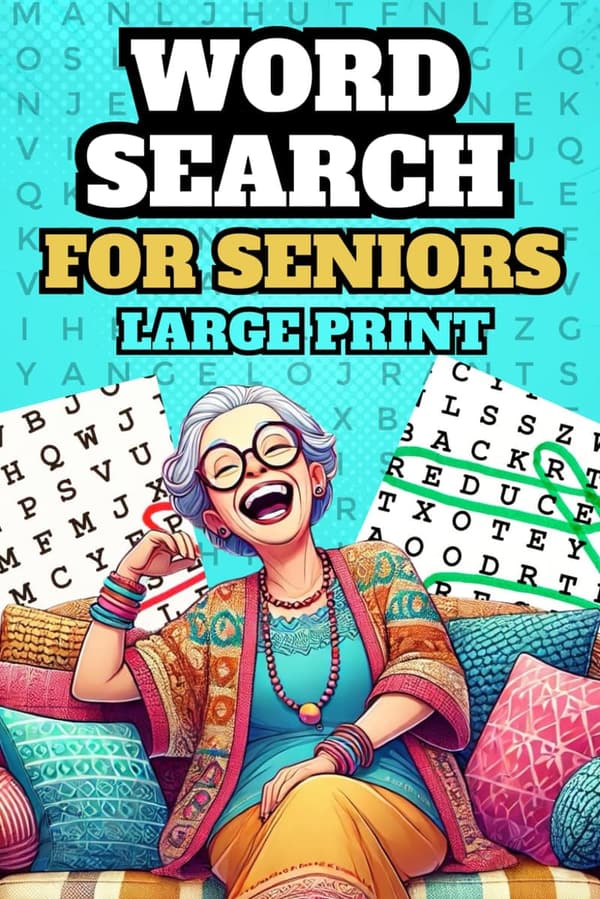 Retirement Gift: Large Print Word Search Puzzle Book for Seniors
