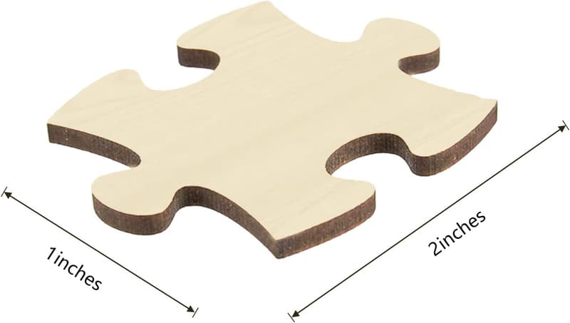 Customizable 100-Piece Wooden Puzzle for Crafts & DIY