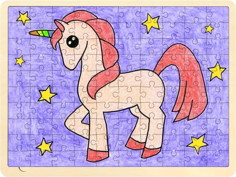 Customizable 100-Piece Wooden Puzzle for Crafts & DIY