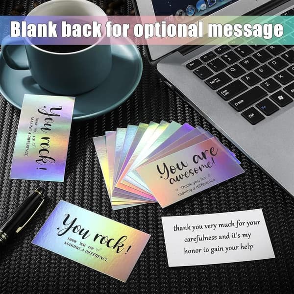 You Are Awesome Appreciation Cards - 180 Reflective Thank You Notes