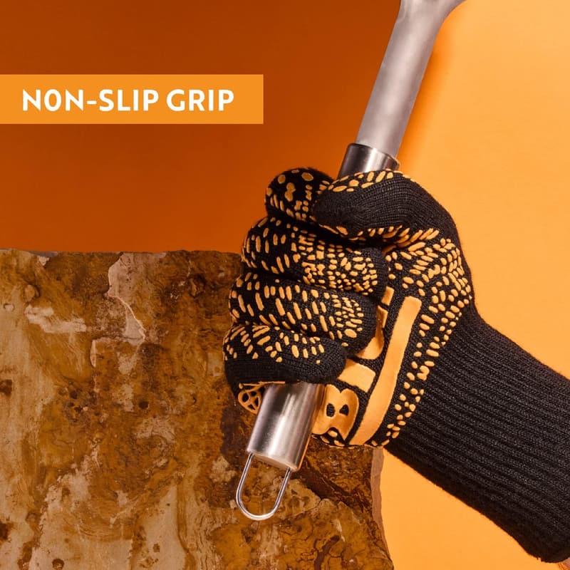 Heat Resistant BBQ Gloves for Safe Handling of Hot Food