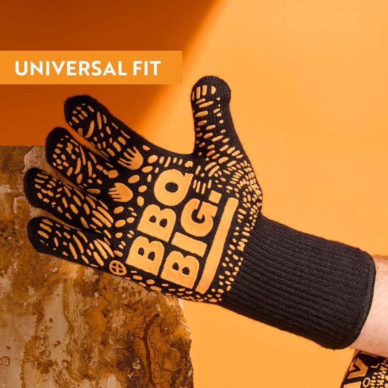 Heat Resistant BBQ Gloves for Safe Handling of Hot Food