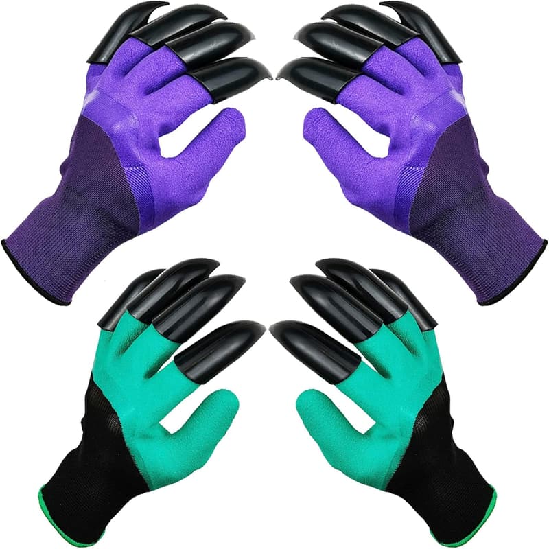 Claw Gardening Gloves for Digging and Planting - Waterproof