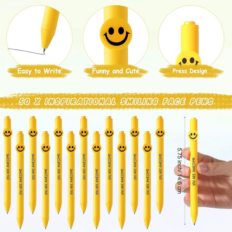 Employee Appreciation Motivational Pens - 50 Pcs Set