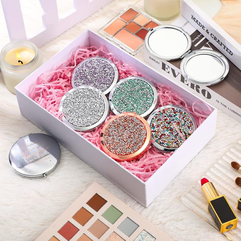 Inspirational Compact Mirrors - 10 Pack Appreciation Gifts for Women