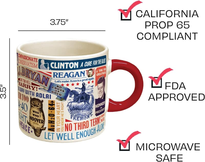 Presidential Slogan Coffee Mug in Gift Box - 14 oz