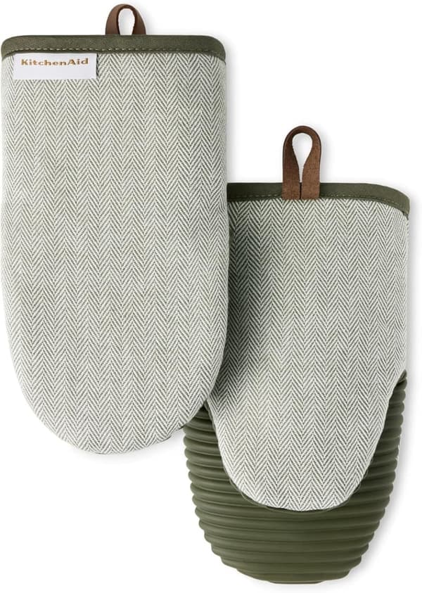 Evergreen Mini Silicone Oven Mitts 2-Pack - Heat Resistant
