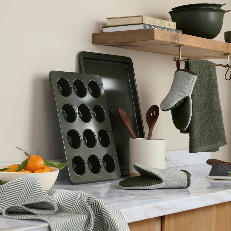 Evergreen Mini Silicone Oven Mitts 2-Pack - Heat Resistant