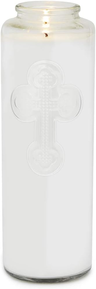7-Day Clear Glass Prayer Candle for Meditation