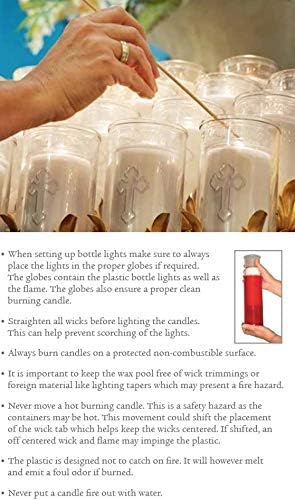 7-Day Clear Glass Prayer Candle for Meditation