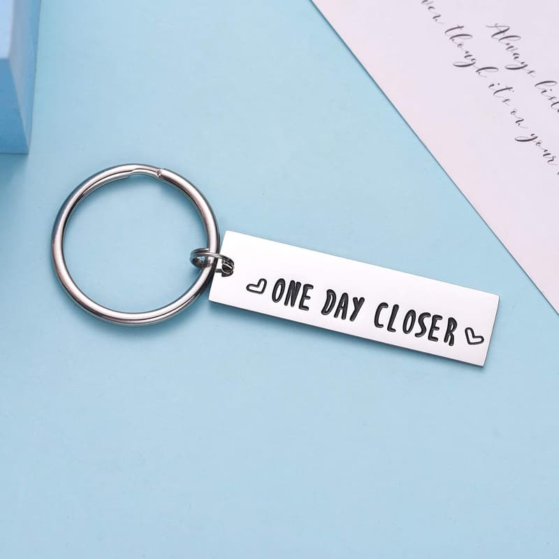 Long Distance Relationship Keychain for Couples