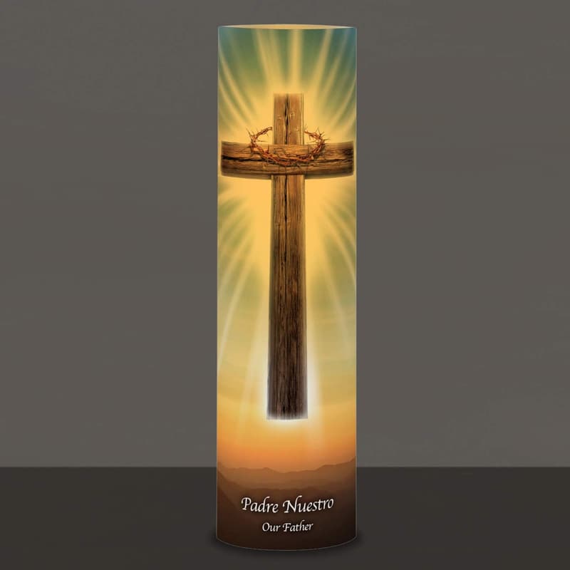 LED Flameless Prayer Candle - Saints Collection for Dad
