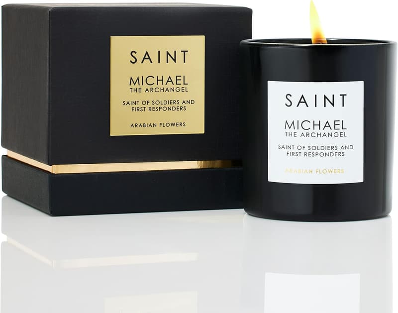 Saint Michael Aromatherapy Candle with Prayer Coin & Holy Oil