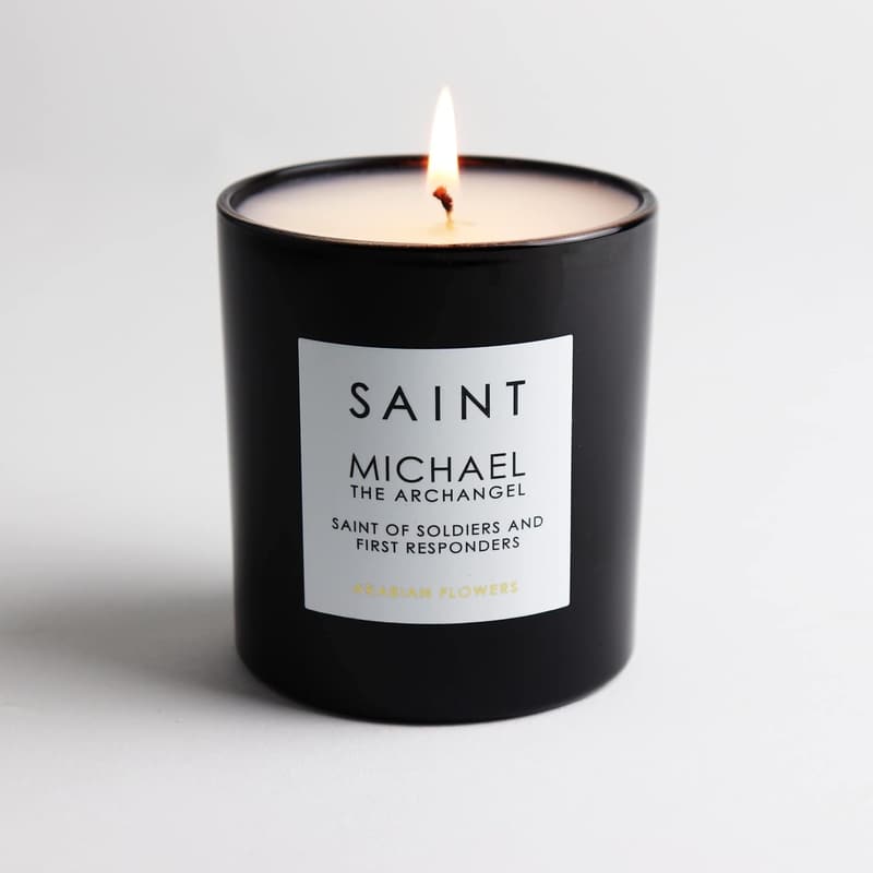 Saint Michael Aromatherapy Candle with Prayer Coin & Holy Oil