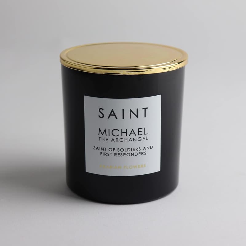 Saint Michael Aromatherapy Candle with Prayer Coin & Holy Oil