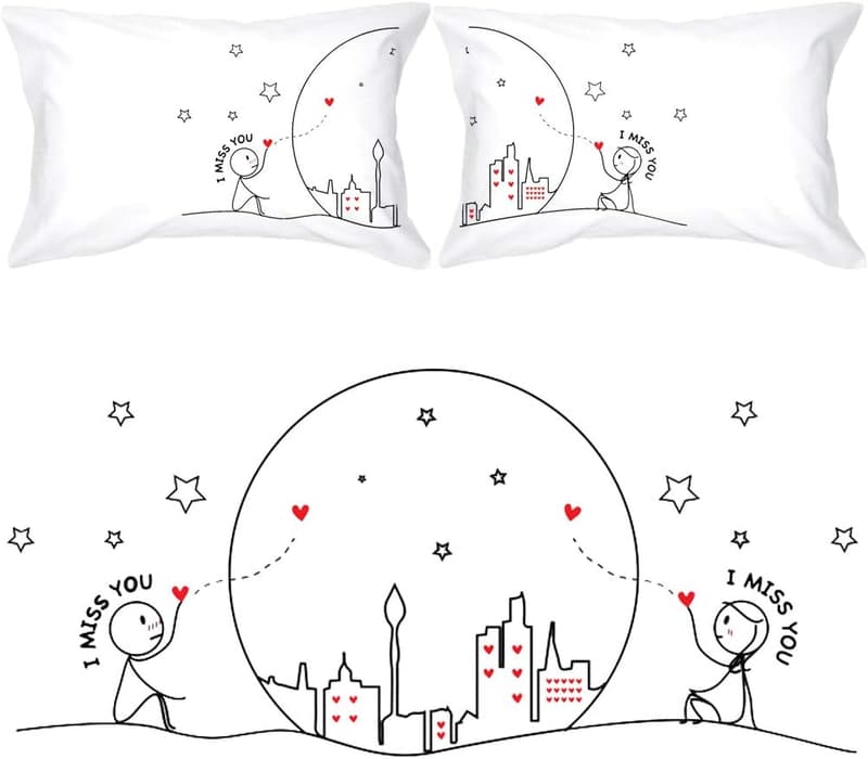 Long Distance Couples' Pillowcases - 