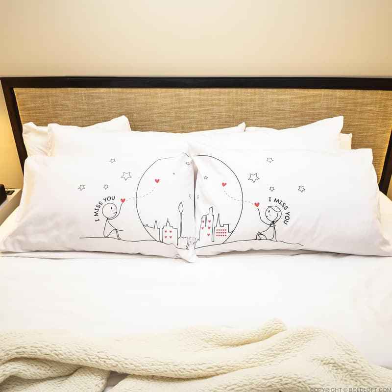 Long Distance Couples' Pillowcases - 
