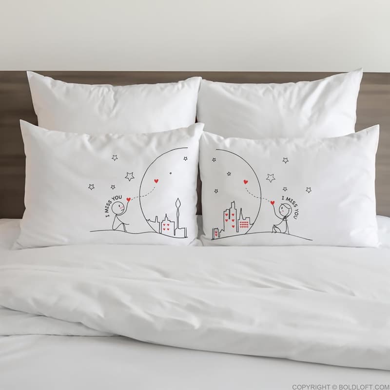 Long Distance Couples' Pillowcases - 