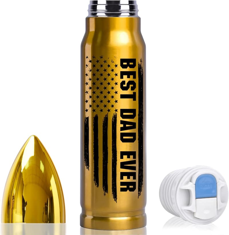 Father's Day 17oz Stainless Steel Bullet Tumbler for Dad