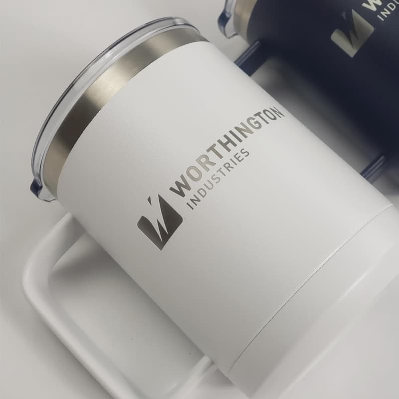 Personalized 15 oz Insulated Travel Coffee Mug with Custom Text
