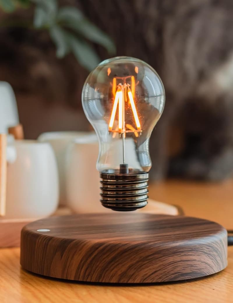 Magnetic Floating Bulb Lamp for Unique Home Office Decor