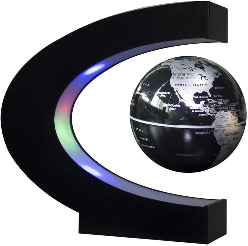 Magnetic Levitation Globe with LED Lights for Desk Decor