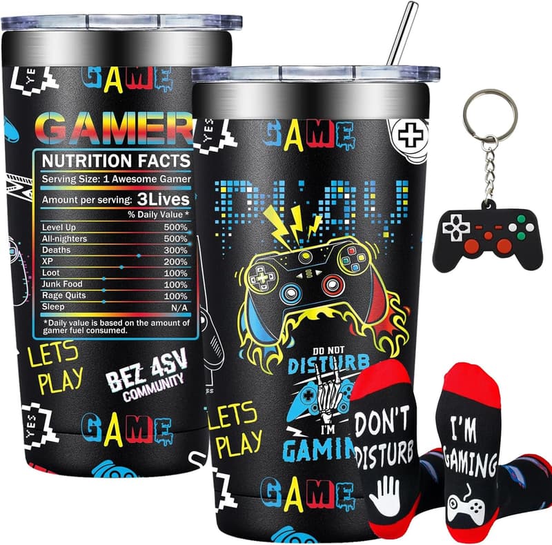 Gamer Gift Set - 20oz Tumbler for Men & Boys