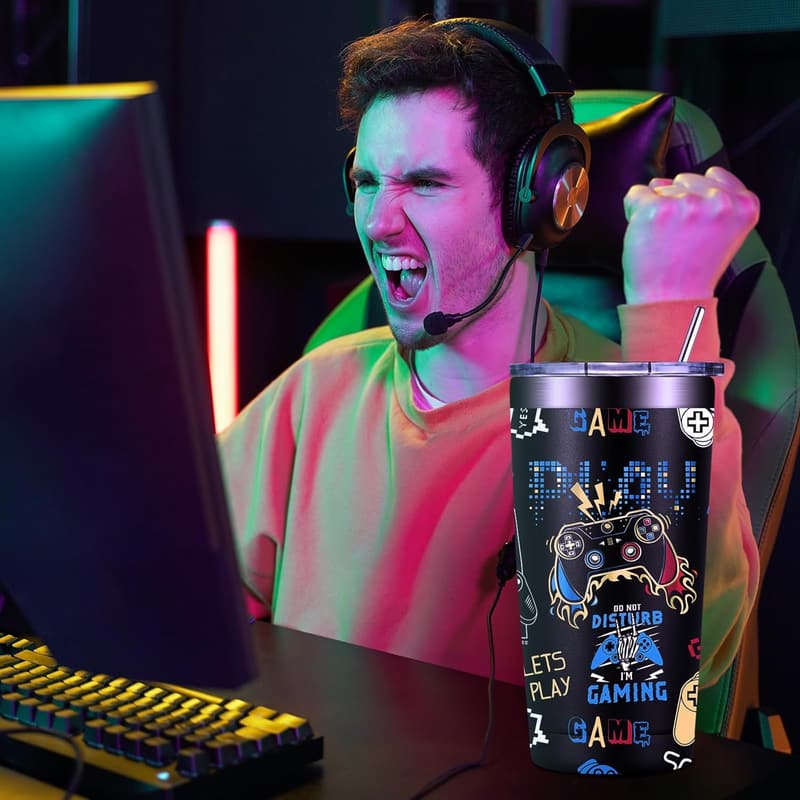 Gamer Gift Set - 20oz Tumbler for Men & Boys