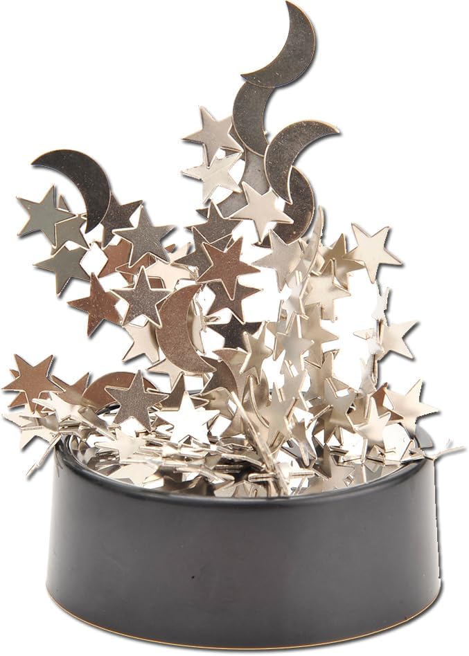 Mini Magnetic Moons and Stars Desktop Sculpture - Fun Stress Relief