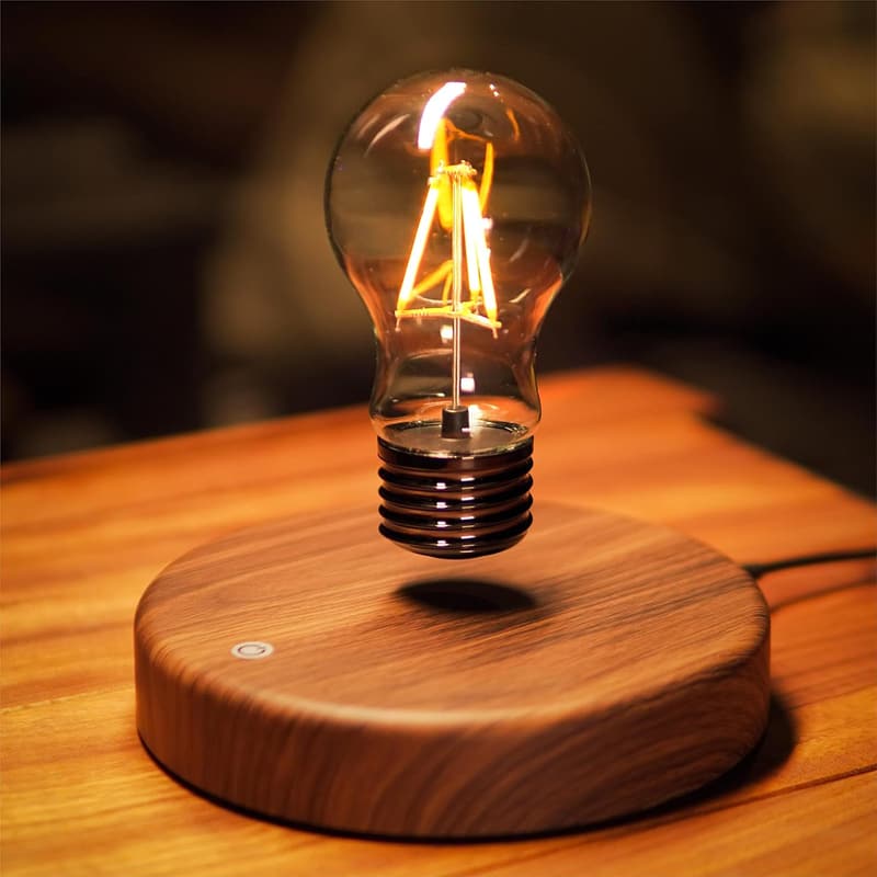 Magnetic Levitating Bulb Lamp - Unique LED Desktop Night Light